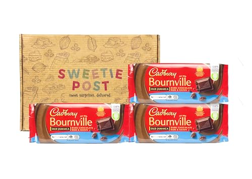 Bournville Old Jamaica Rum and Raisin Chocolate Gift Box | Retro Bourenville Chocolate Bars - Gift Guide