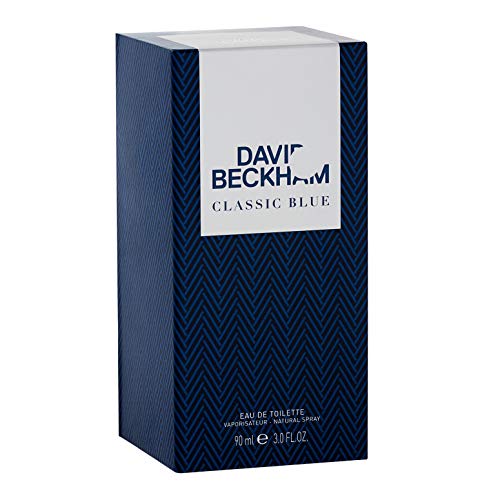 DAVID BECKHAM Classic Blue - Eau de Toilette For Men - Citrus Woody Fougère Profile With Notes Of Grapefruit, Clary Sage, Moss - Long-lasting - 90ml