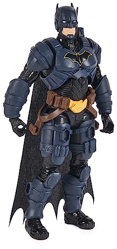 DC Comics, Batman Adventures, Batman Action Figure with 16 Armour Accessories, 17 Points of Articulation, 30cm, Super Hero Kids’ Toy for Boys and Girls