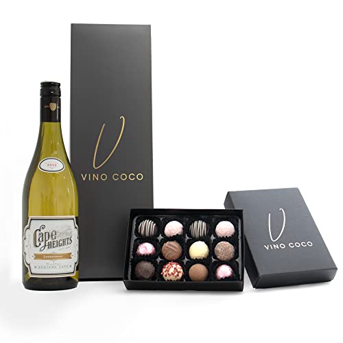 Vino Coco Chardonnay White Wine & Chocolate Truffles Gift Set - 13.5% ABV