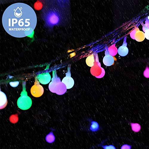 Fairy Lights Battery Operated, 5M 40LEDs Ball Globe String Light, Waterproof Decoraction for Indoor Outdoor Lighting, Bedroom, Valentine, Wedding, Party, Christmas, Tree (Multi-Colour) - Gift Guide