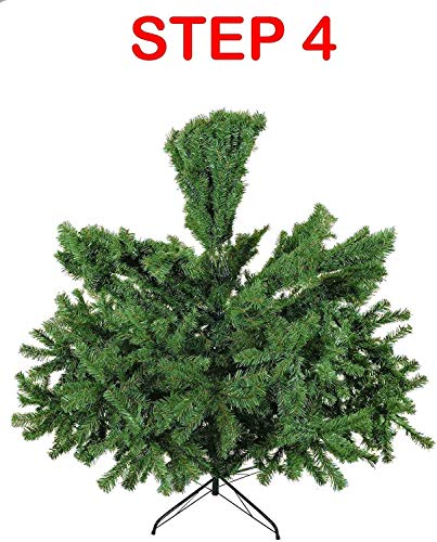 Abaseen 7ft Artificial Christmas Tree Xmas Pine Tree with Solid Metal Legs Perfect for Indoor and Outdoor Holiday Decoration (Green, 7FT) - Gift Guide