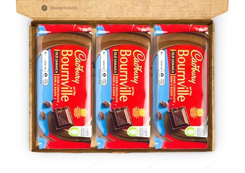 Bournville Old Jamaica Rum and Raisin Chocolate Gift Box | Retro Bourenville Chocolate Bars - Gift Guide