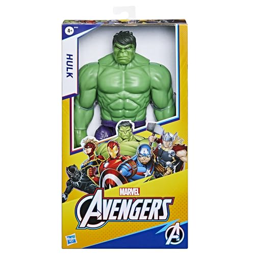avengers Marvel Titan Hero Series Blast Gear Deluxe Hulk Action Figure, 30-cm Toy, For Children Aged 4 and Up, Green