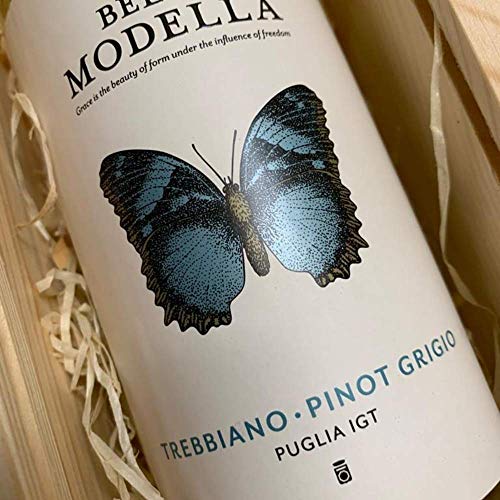 Sparkling Direct Pinot Grigio Italian Wine Gift Set (75Cl) In Wooden Gift Box