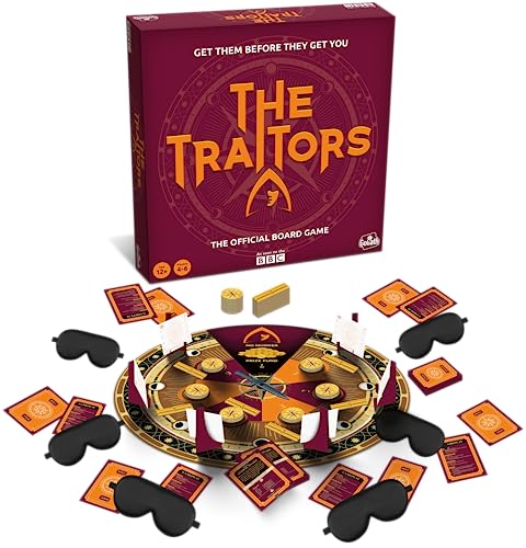 Goliath Games Presents: The Traitors - Official Board Game | Based on the Hit BBC Show | Can the Faithfuls Catch the Traitor? | For 4-6 Players | Ages 12+