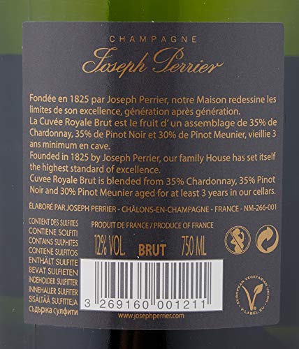Joseph Perrier Cuvee Royale Brut Champagne Gift Box, 75 cl
