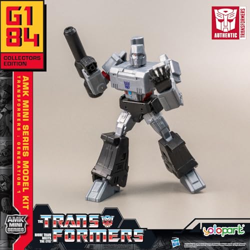 Megatron Transformer Toy,Transformers G1 Decepticon Action Figures, 4.72 Inch Megatron Model Kit with Weaponry,No Converting Transformer Toys for Kids Age 8 and Up