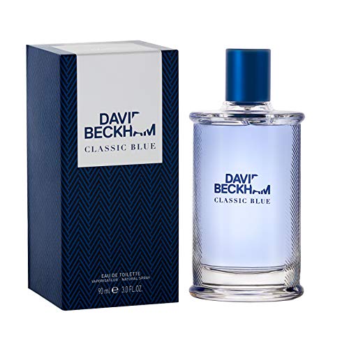 DAVID BECKHAM Classic Blue - Eau de Toilette For Men - Citrus Woody Fougère Profile With Notes Of Grapefruit, Clary Sage, Moss - Long-lasting - 90ml