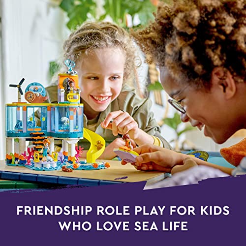 LEGO Friends Sea Rescue Centre Vet Set, Animal Care Building Toy for 7 Plus Year Old Kids, Girls and Boys, with Otter, Seahorse and Turtle Figures 41736
