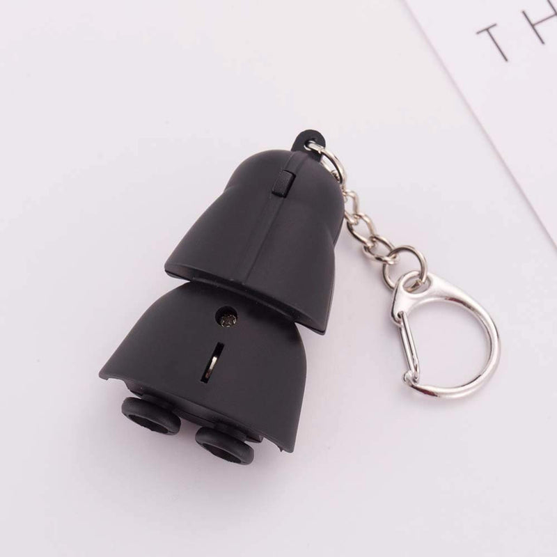 Darth Vader Star Wars Collectors Cartoon Light Up & Sound Keyrings chain chains bag clip charm for Christmas Birthday Stocking Filler Novelty Small Gift Set Ideas for Kids Men Women