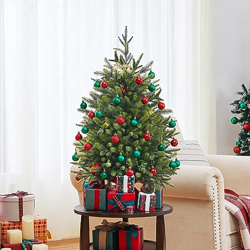 Yaheetech 3ft/91cm Mini Artificial Christmas Tree, Tabletop Xmas Tree with Stable Cement Base Holiday Decoration Green-1 Pack - Gift Guide