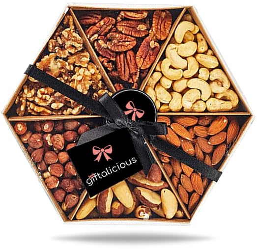 Halal Barfi Hamper by Giftalicious® with Nuts, Dates, Barfi and Non-Alcoholic Juice Drink