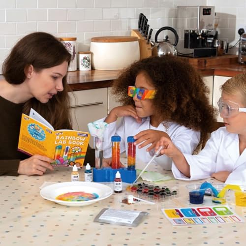 Galt Rainbow Lab - Explore & Discover Childrens Science Kit - 12 Science Experiments for Kids, Colourful Crystals - STEM Toys & National Curriculum Compatible - Gifts for Boys & Girls Ages 5 + - Gift Guide