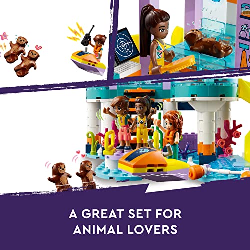LEGO Friends Sea Rescue Centre Vet Set, Animal Care Building Toy for 7 Plus Year Old Kids, Girls and Boys, with Otter, Seahorse and Turtle Figures 41736