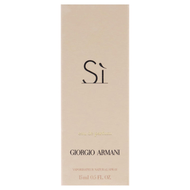 Giorgio Armani Si Eau De Perfume Spray Handbag Bottle, Fresh, 15 ml (Pack of 1)