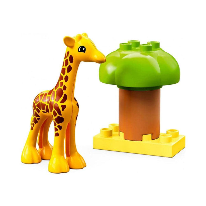 LEGO DUPLO Wild Animals of Africa, Animal Toys for Toddlers, Girls & Boys Aged 2 Plus Years old, Learning Toy with Baby Elephant & Giraffe Figures 10971