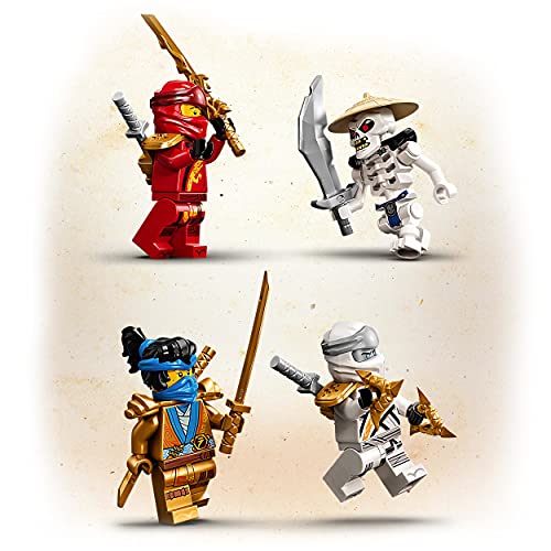 LEGO 71753 NINJAGO Legacy Fire Dragon Attack Toy with Kai, Zane and Nya Minifigures, Ninja Play Set, Gifts for 8 Plus Year Old Boys & Girls