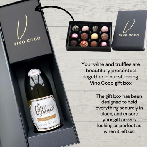 Vino Coco Chardonnay White Wine & Chocolate Truffles Gift Set - 13.5% ABV