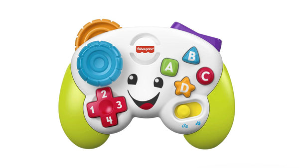 Fisher-Price Laugh & Learn Game & Learn Controller, UK English Version, musical toy with lights and learning content for baby and toddler ages 6-36 months, FWG12 - Gift Guide