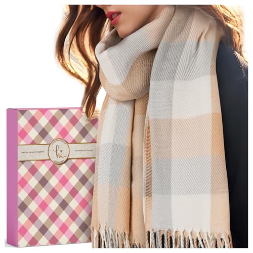 Christmas Gifts for Women Ladies Scarf: Cashmere Scarf for Women UK Scarves, Secret Santa Gifts Ladies Gifts Christmas Gifts for Mum Teenage Girls Gifts for Her Scarf Gifts for Women Stocking Fillers - Gift Guide