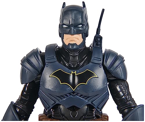 DC Comics, Batman Adventures, Batman Action Figure with 16 Armour Accessories, 17 Points of Articulation, 30cm, Super Hero Kids’ Toy for Boys and Girls