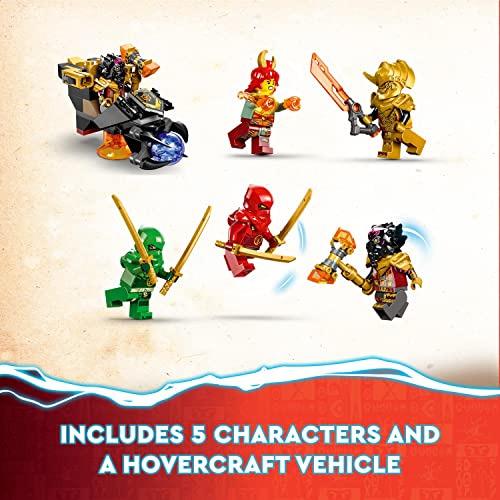 LEGO NINJAGO Heatwave Transforming Lava Dragon Toy, Dragons Rising Series Set with Mythical Creature Figure, plus Kai & Lloyd Minifigures 71793