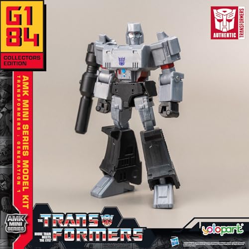 Megatron Transformer Toy,Transformers G1 Decepticon Action Figures, 4.72 Inch Megatron Model Kit with Weaponry,No Converting Transformer Toys for Kids Age 8 and Up