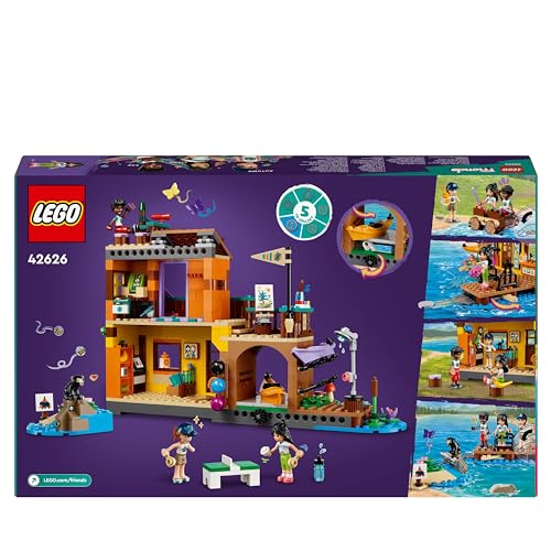 LEGO Friends Adventure Camp Water Sports Building Toy for Kids, Role-Play Gift Idea for 7 Plus Year Old Girls and Boys, with 3 Mini-Doll Characters and a Bear Figure, Educational Set 42626