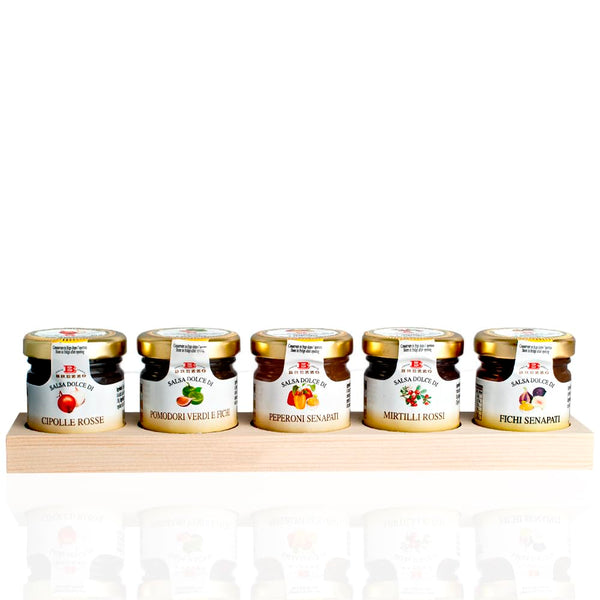 Italian Condiments for Cheeseboard Gift Box - with Black Truffle Honey (5 x 35g) - Gift Guide