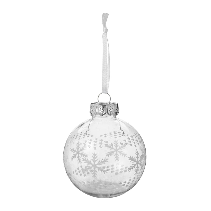 9Pcs Christmas Ball Ornaments Set, Clear Glitter Hanging Decorations, Shatterproof Baubles for Christmas Home Decoration (White, One Size) - Gift Guide