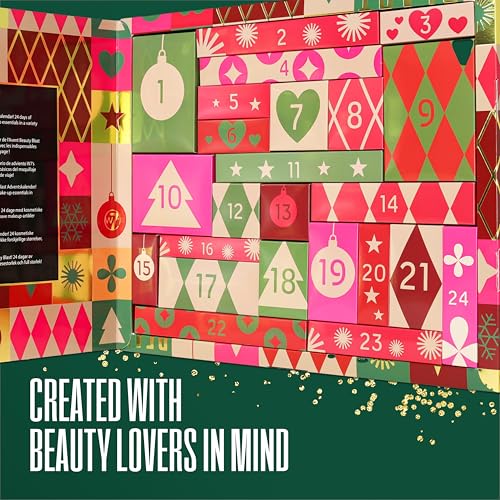 W7 Beauty Blast Advent Calendar 2024-24 Individually Boxed, Makeup & Cosmetic Surprises For Christmas - Cruelty Free, Holiday Gifting - Gift Guide