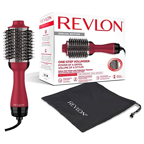 Revlon Salon One-Step Hair Dryer and Volumiser Titanium (One-Step, dry and style, 2-in-1 styling tool, titanium coating, unique oval design, for mid to long hair) RVDR5279UKE - Gift Guide