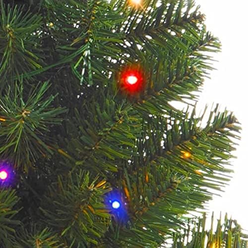 Pre-Lit Artificial 3ft Christmas Tree - MULTI COLOUR/WARM WHITE Mini Xmas Tree with Pot - Indoor/Outdoor - Battery Operated Doorway LED Christmas Tree (90cm) - Gift Guide