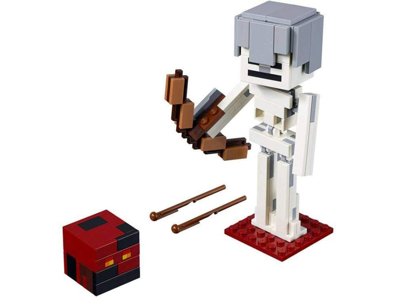 LEGO Minecraft BigFig Skeleton with Magma Cube Building Kit , New 2019 (142 Piece)