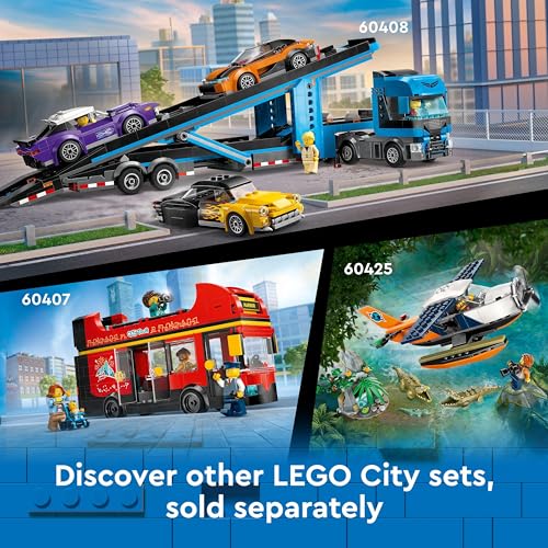 LEGO City Robot World Roller-Coaster Park Set, Creative Building Toy for 8 Plus Year Old Boys & Girls, Fairground Playset with 8 Minifigures, Fun Gift for Kids 60421