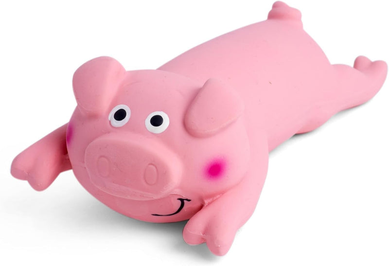 Petface Latex Lounging Pig Soft Chew Dog Toy - Gift Guide