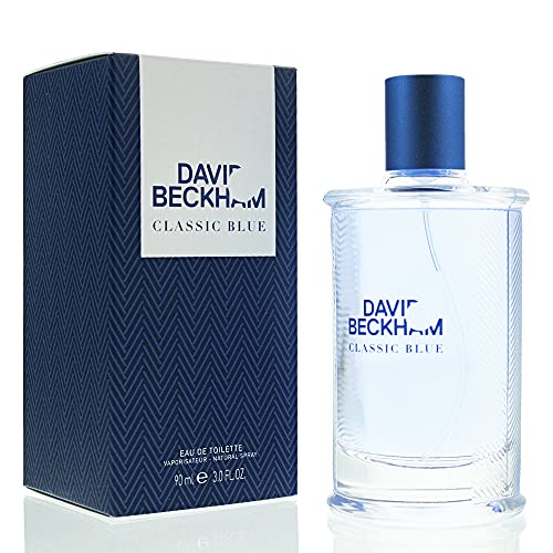 DAVID BECKHAM Classic Blue - Eau de Toilette For Men - Citrus Woody Fougère Profile With Notes Of Grapefruit, Clary Sage, Moss - Long-lasting - 90ml