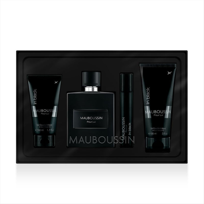 Mauboussin - Prestige Set 2023 Pour Lui In Black : Eau de Parfum, Shower Gel, Shower Gel & Travel Spray