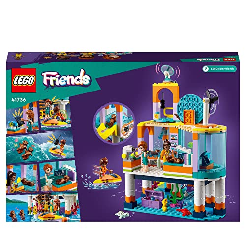 LEGO Friends Sea Rescue Centre Vet Set, Animal Care Building Toy for 7 Plus Year Old Kids, Girls and Boys, with Otter, Seahorse and Turtle Figures 41736