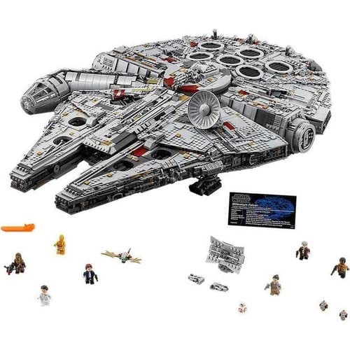 LEGO Star Wars Millennium Falcon, UCS Set for Adults, Model Kit to Build with Han Solo, Princess Leia & Chewbacca Minifigures, Plus Droid Figure, Collectible Gifts for Teenagers, Boys and Girls 75192