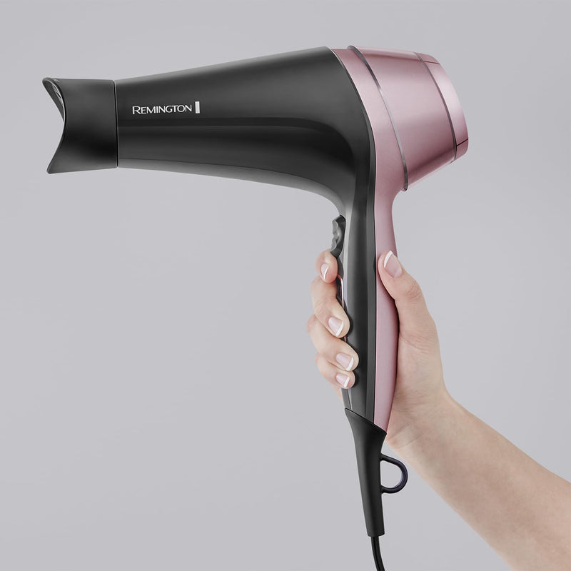 Remington Curl & Straight Confidence Hair Dryer (Create Curls, Waves & Straight Styles, 3 Styling Nozzles - Diffuser, Curling Nozzle, Smoothing Nozzle, 45mm Barrel Brush, Powerful, Ionic, 2200W) D5706 - Gift Guide