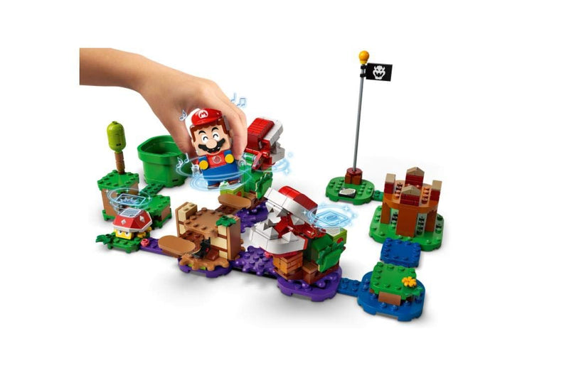 LEGO 71382 Super Mario Piranha Plant Puzzling Challenge Expansion Set, Soda Jungle Collectible Modular Playset with Spiny Figure