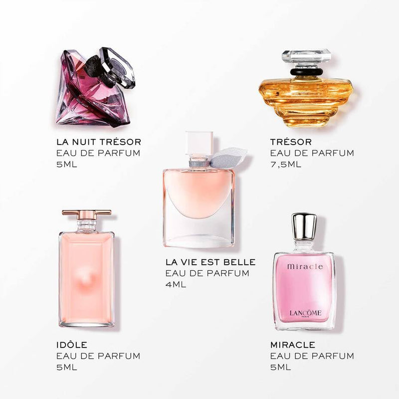 Lancôme Lancome Miniature Collection 2023 Gift Set (Contains 4ml La Vie Est Belle, 5ml Idole, 7.5ml Tresor, 5ml La Nuit Tresor and 5ml Miracle)