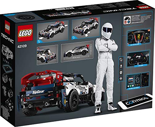 LEGO 42109 Technic CONTROL+ App-Controlled Top Gear Rally Car Model Building Set, RC Racing Car Toy