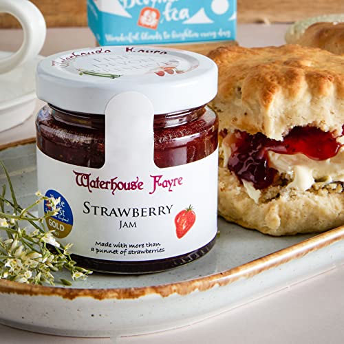 Afternoon Tea Hamper - Cream Tea Food Hamper Gifts For One | Cornish Scones and Clotted Cream Gift Set, Strawberry Jam, Clotted Cream Biscuits, Breakfast Tea | Hampers For Women, Clearwater Hampers - Gift Guide