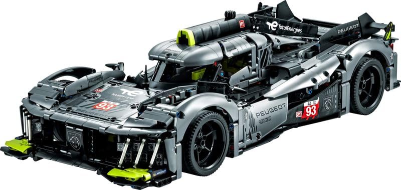 LEGO Technic PEUGEOT 9X8 24H Le Mans Hybrid Hypercar, Iconic Racing Car Model Kit For Adults to Build, 1:10 Scale, Collectible Advanced Motorsport Set, Gift for Men, Women, Him or Her 42156