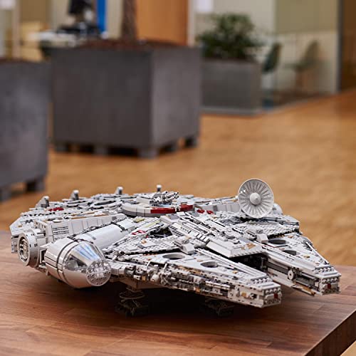 LEGO Star Wars Millennium Falcon, UCS Set for Adults, Model Kit to Build with Han Solo, Princess Leia & Chewbacca Minifigures, Plus Droid Figure, Collectible Gifts for Teenagers, Boys and Girls 75192