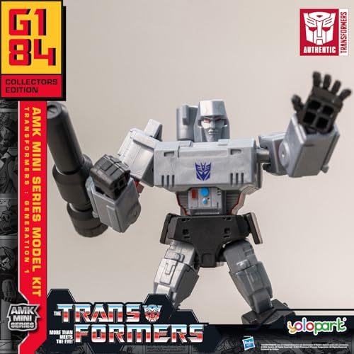 Megatron Transformer Toy,Transformers G1 Decepticon Action Figures, 4.72 Inch Megatron Model Kit with Weaponry,No Converting Transformer Toys for Kids Age 8 and Up