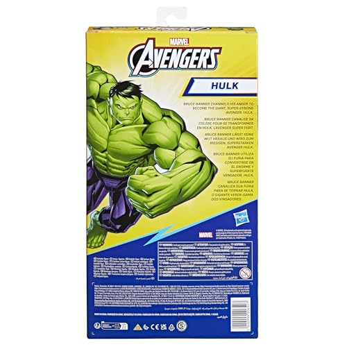 avengers Marvel Titan Hero Series Blast Gear Deluxe Hulk Action Figure, 30-cm Toy, For Children Aged 4 and Up, Green